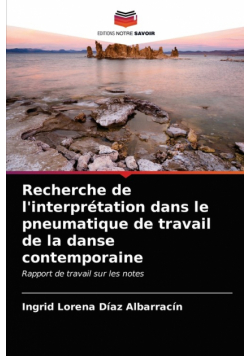 Recherche de l'interprétation dans le pneumatique de travail de la danse contemporaine