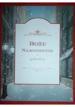Boże Narodzenie wkrótce