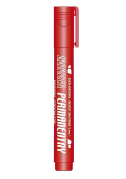 Marker pernamentny czerwoni KM101-CS (12szt)