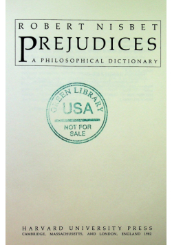 Prejudices a philosophical dictionary