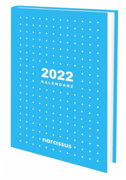 Kalendarz książkowy 2022 Narcissus A6 tygodniowy niebieski