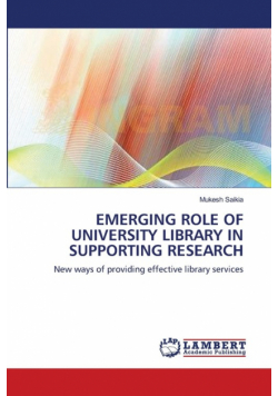 Emerging Role Of University Library In Supporting Research