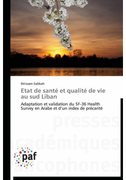 Etat de santé et qualité de vie au sud liban