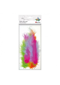 Piórka puch 11,8-15 cm mix 25szt
