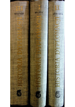 Historia dyplomacji 1914 1939 tom I do III