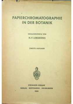 Papierchromatographie in der Botanik