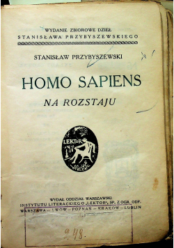 Homo sapiens 3 tomy 1923 r