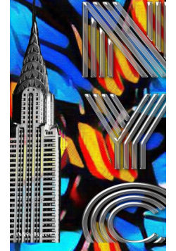 Iconic Chrysler Building New York City Sir Michael Huhn pop art Drawing Journal