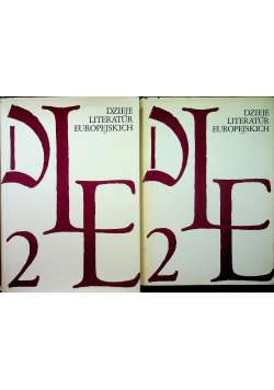 Dzieje literatur europejskich Część 1 i 2