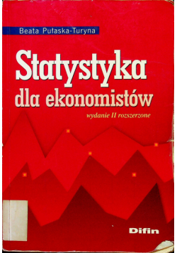 Statystyka dla ekonomistów