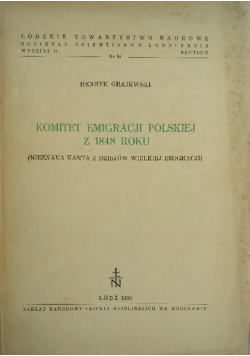 Komitet Emigracji Polskiej z 1848 roku