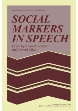 Social Markers in Speech