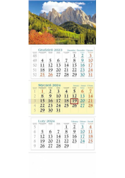 Kalendarz 2024 KT10 Góry trójdzielny