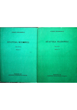 Statyka budowli część I i II
