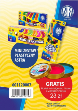 Mini zestaw plastyczny Astra + plastelina IQ Frozen gratis