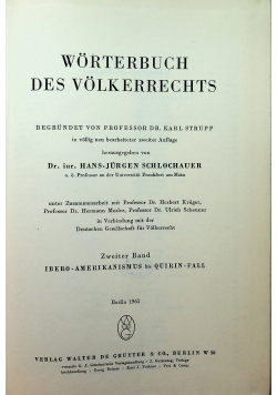 Worterbuch des volkerrechts