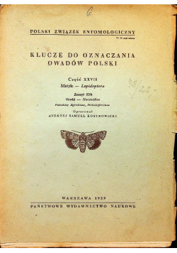 Klucze do oznaczania owadów Polski Część XXVII Zeszyt 53