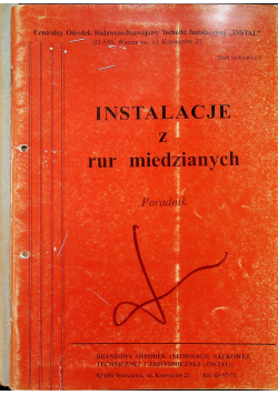 Instalacje z rur miedzianych