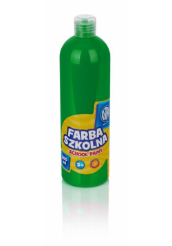 Farba szkolna zielona jasna 500ml ASTRA