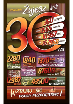 Kartka okolicznościowa Urodziny 30 ST01