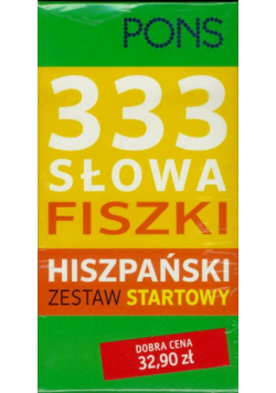 Fiszki na start! 333 słowa. Hiszpański PONS