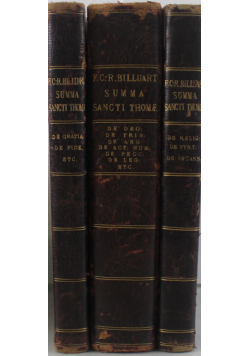 Summa Sancti Thomae 4 tomy 1877 r.