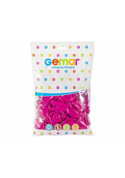 Balony pastelowe ciemnoróżowe 25cm 100szt.