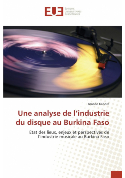 Une analyse de l'industrie du disque au Burkina Faso