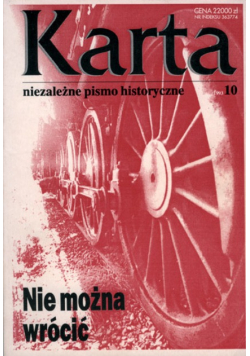 Karta nr 10 Niezależne pismo historyczne
