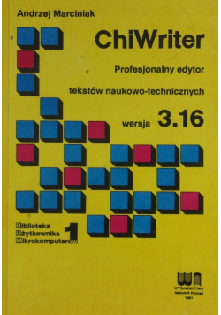 ChiWriter Profesjonalny edytor tekstów - technicznych wersja 3 . 16