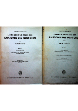 Lehrbuch und atlas der anatomie des menschen Tom 1 i 2