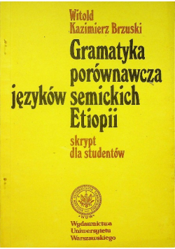 Gramatyka porównawcza języków semickich Etiopii