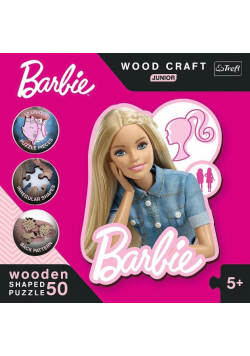 Puzzle drewniane 50 Piękna Barbie TREFL