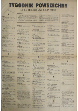 Tygodnik Powszechny Nr 1 do 52 1965
