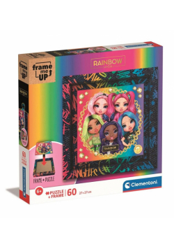 Puzzle 60 w ramce Rainbow High
