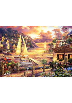 Puzzle 1500 Kolorowa zatoczka, Chuck Pinson
