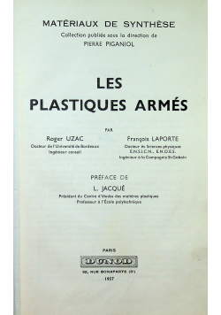 Les plastiques armes