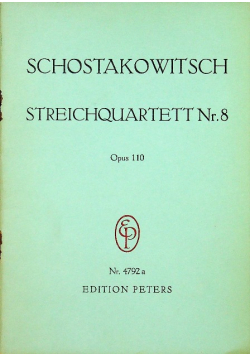 Streichquartett Nr 8 Opus 110