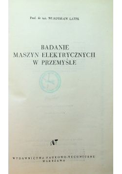 Badanie maszyn elektrycznych w przemyśle