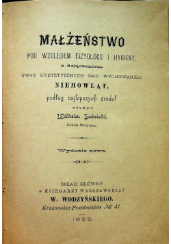 Małżeństwo 1899 r