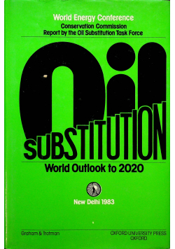 Oil Substitution world outlook to 2020
