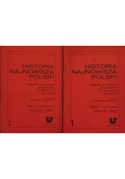 Historia najnowsza Polski Tom I i II