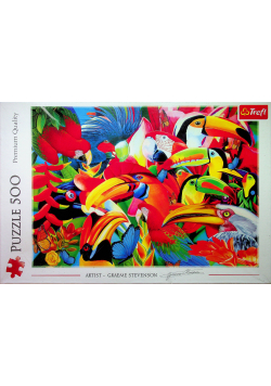 Puzzle 500 Kolorowe ptaki NOWA