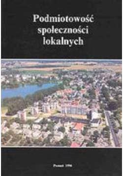 Podmiotowość społeczności lokalnych