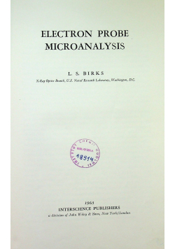 Electron probe microanalysis