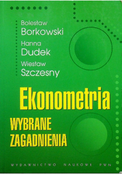 Ekonometria Wybrane zagadnienia