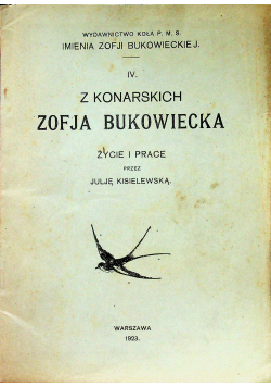 Z Konarskich Zofja Bukowiecka 1923 r