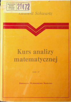 Kurs analizy matematycznej tom 2