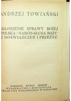 Pisma wybrane Towiańskiego Tom II 1920 r