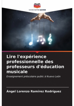 Lire l'expérience professionnelle des professeurs d'éducation musicale